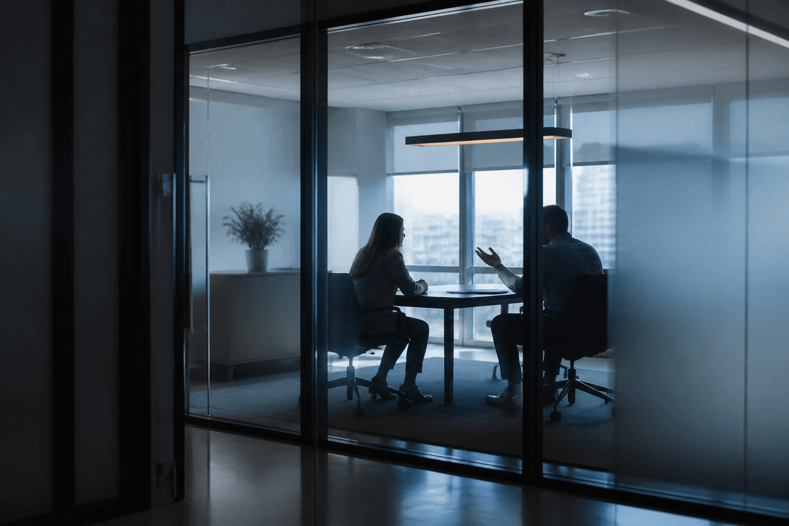 Quiet meeting space for discovery calls